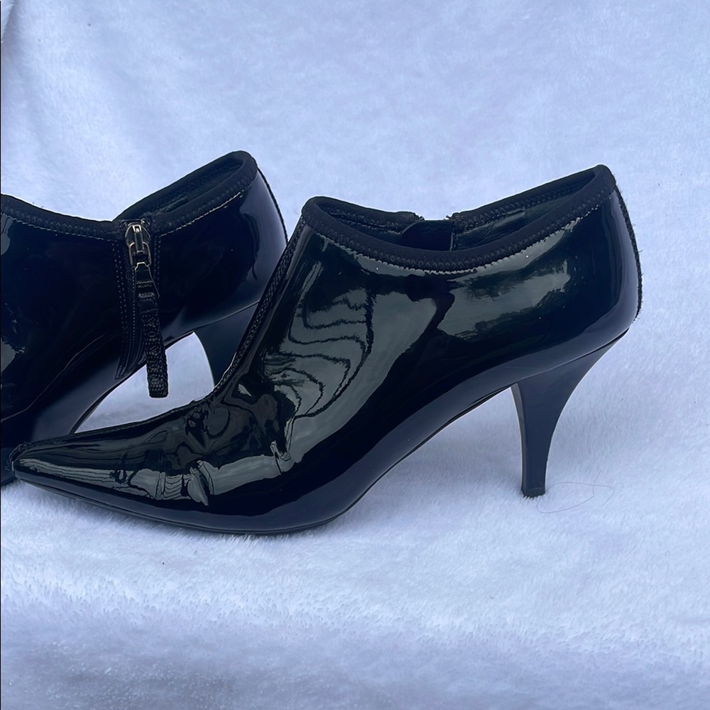 Prada Glossy Black Ankle Booties - Picture 8 of 11